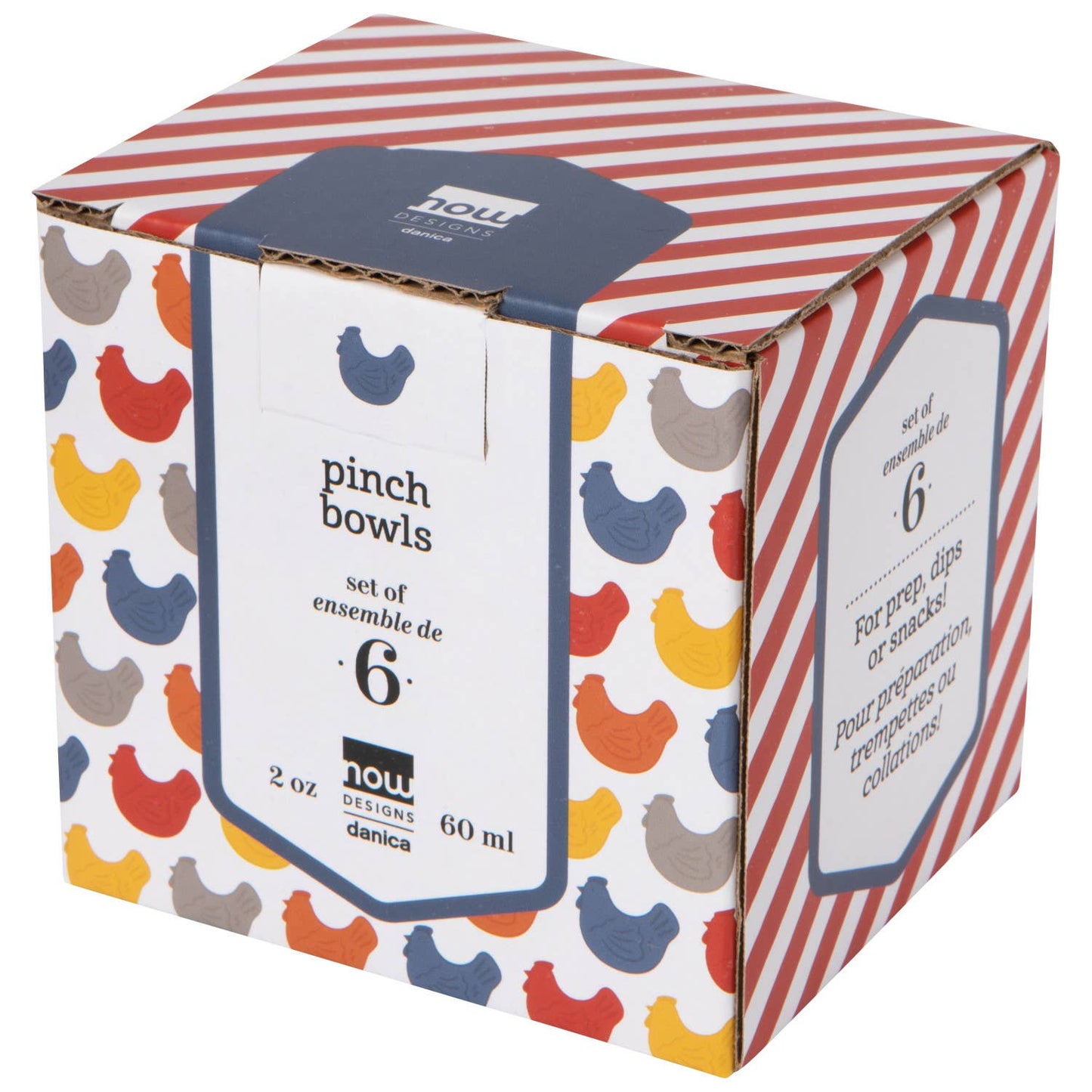 Chickens Pinch Bowls Set of 6