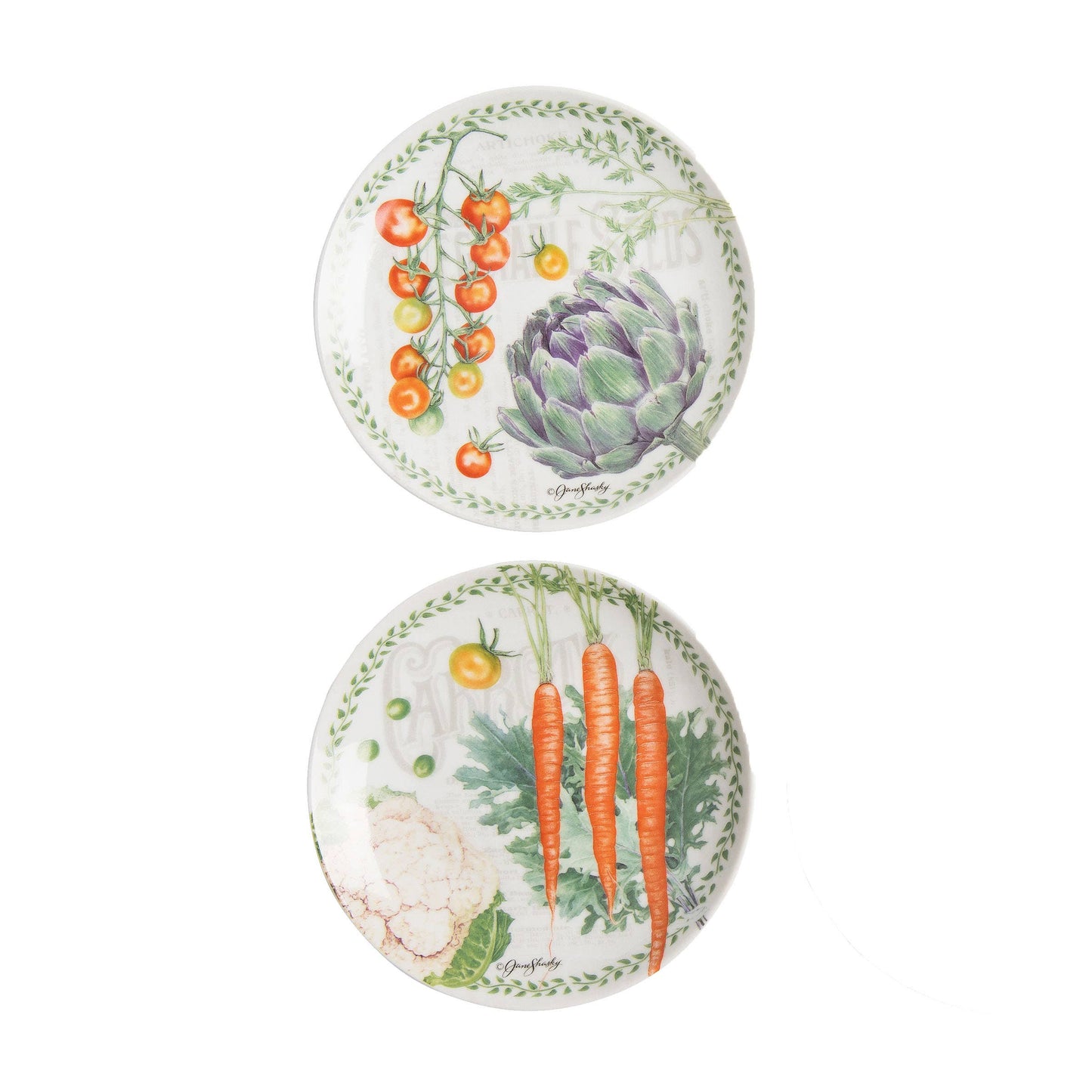Vegetable Garden Plates, Set of 4