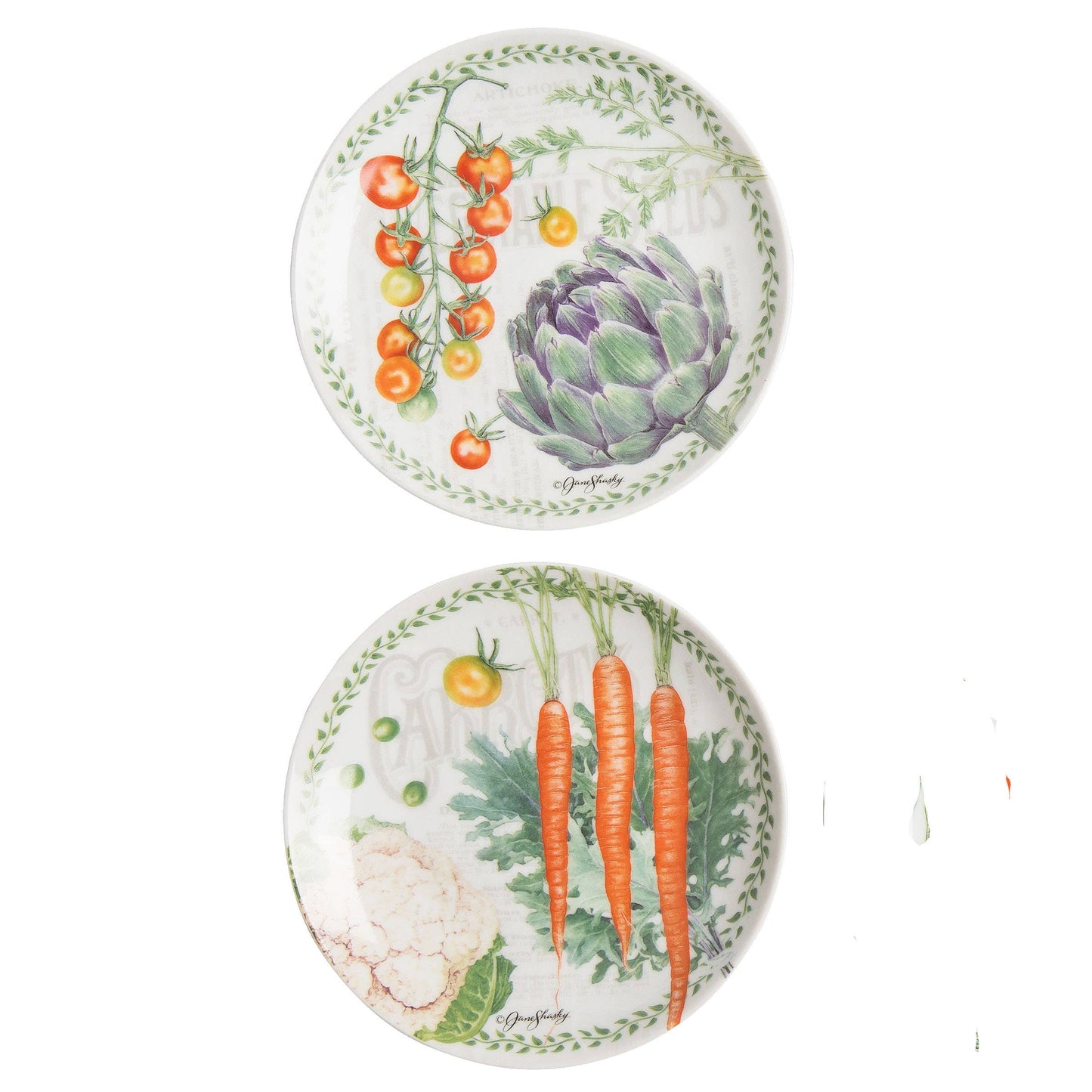Vegetable Garden Plates, Set of 4