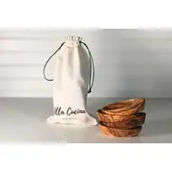 Italian Olivewood Aperitivo Bowls - Set of 4