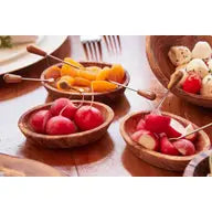 Italian Olivewood Aperitivo Bowls - Set of 4