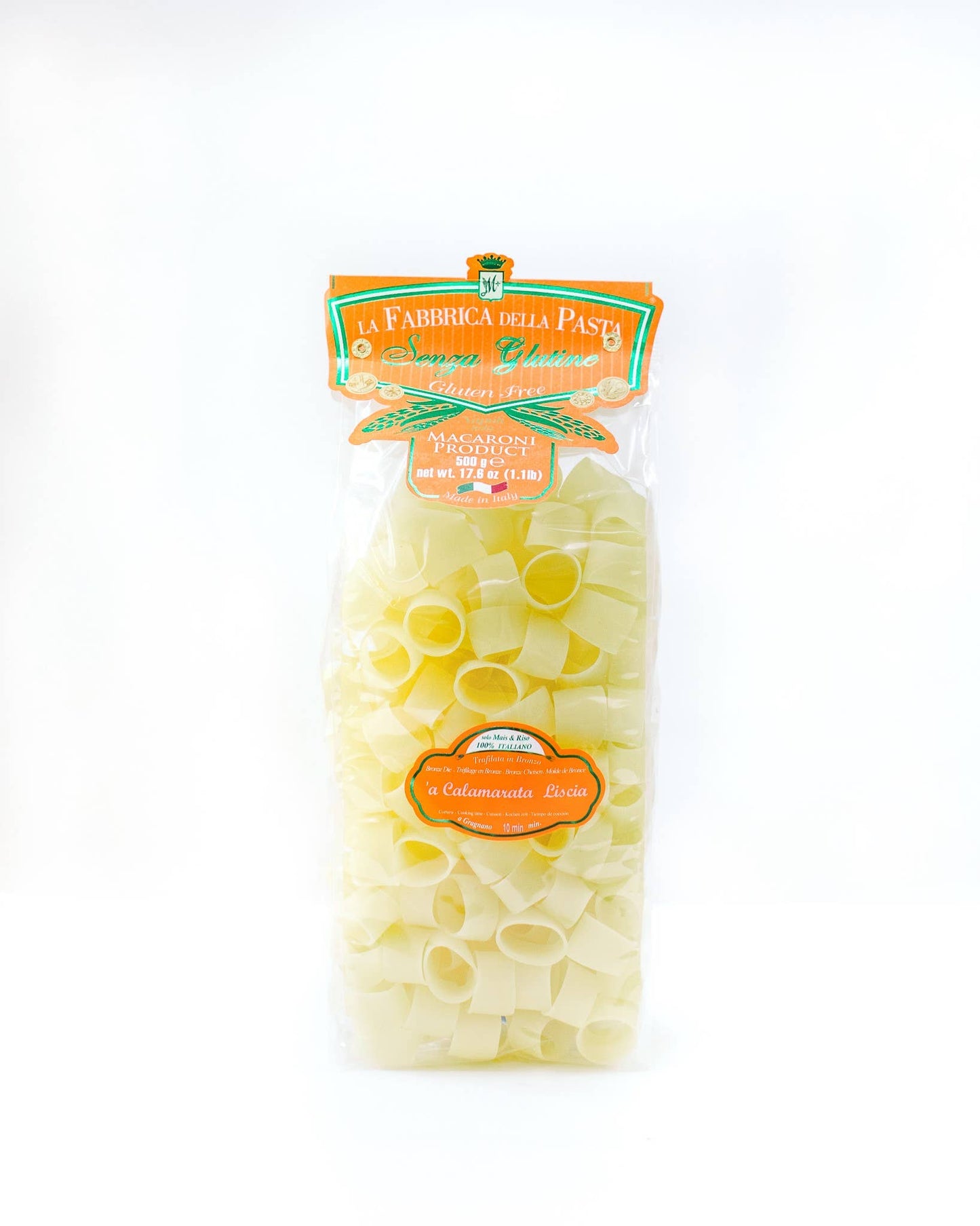 Gluten Free Pasta, Calamarata Liscia by La Fabbrica della Pasta
