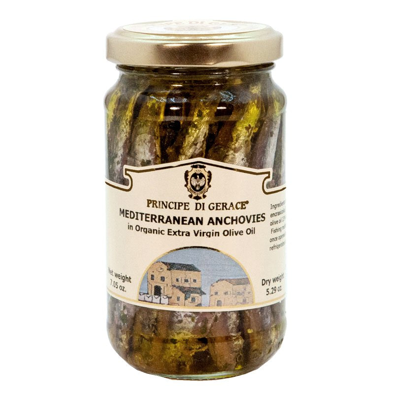 Mediterranean Anchovies, whole in Extra Virgin Olive Oil