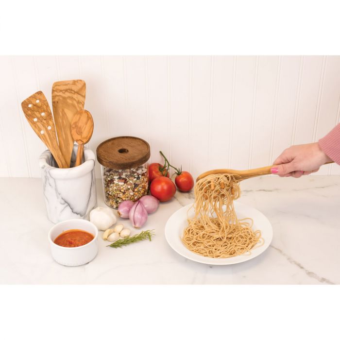 Spaghetti Server, 10" Olive wood