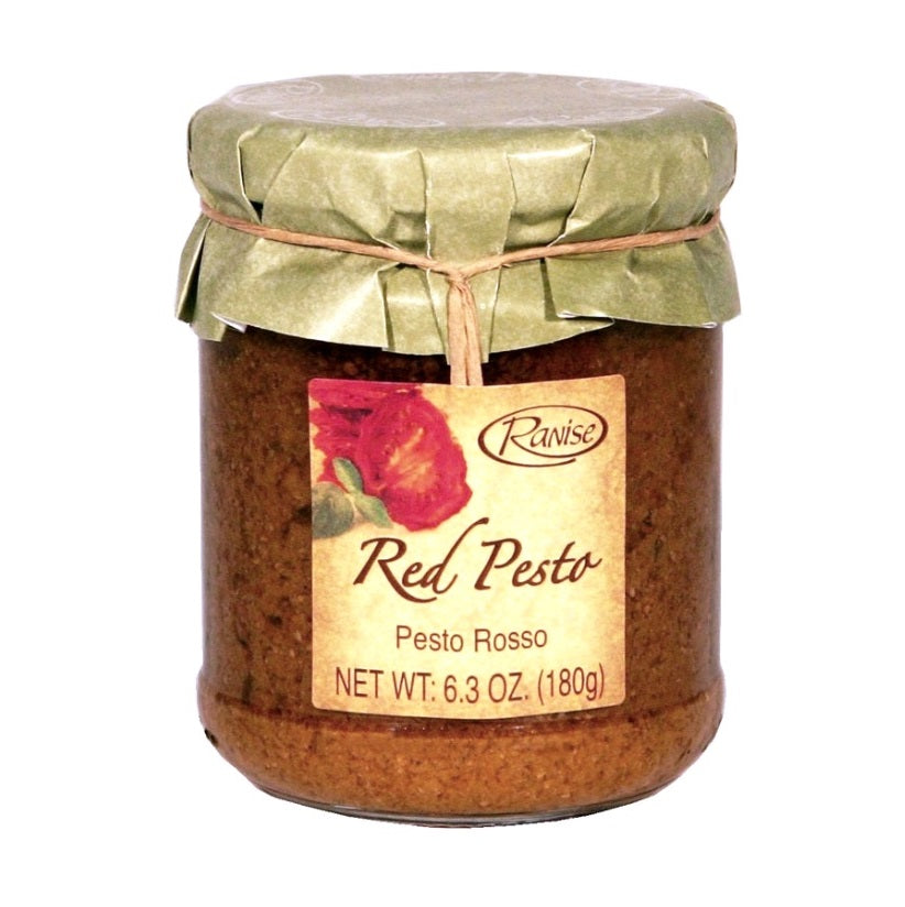 Red Pesto w/DOP Basil & Sundried Tomatoes, 6.35oz/180gr