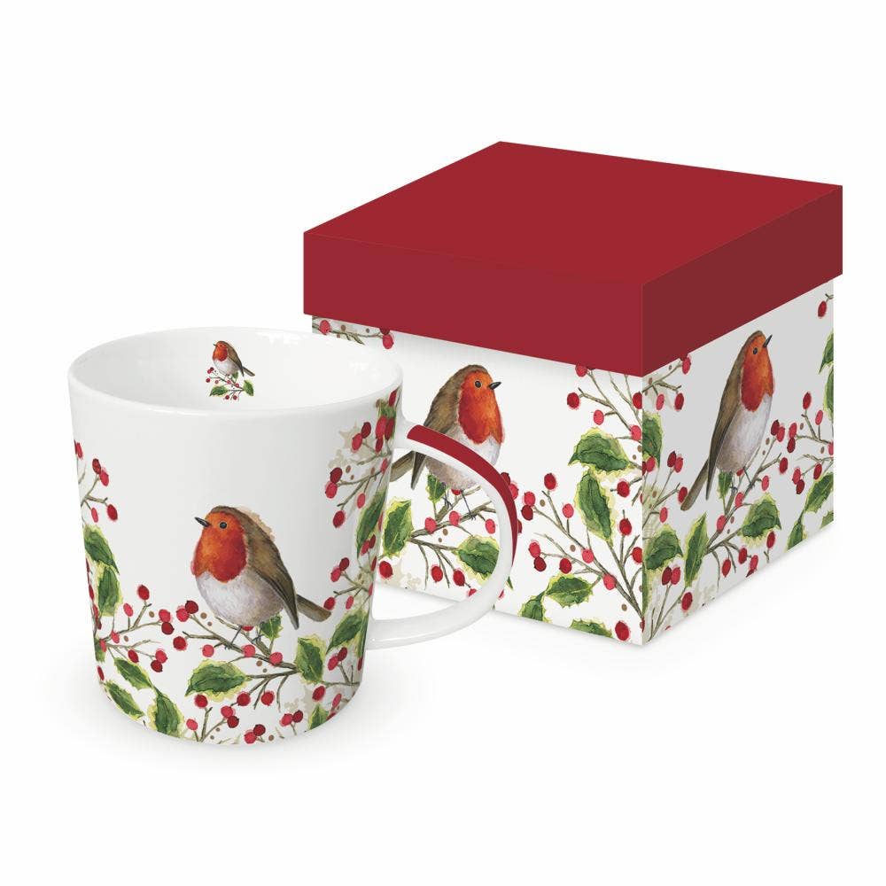 Holiday Mug with bird