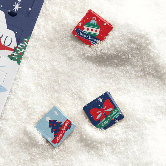 Assorted Christmas Chocolate Mini Squares - Holiday Candy