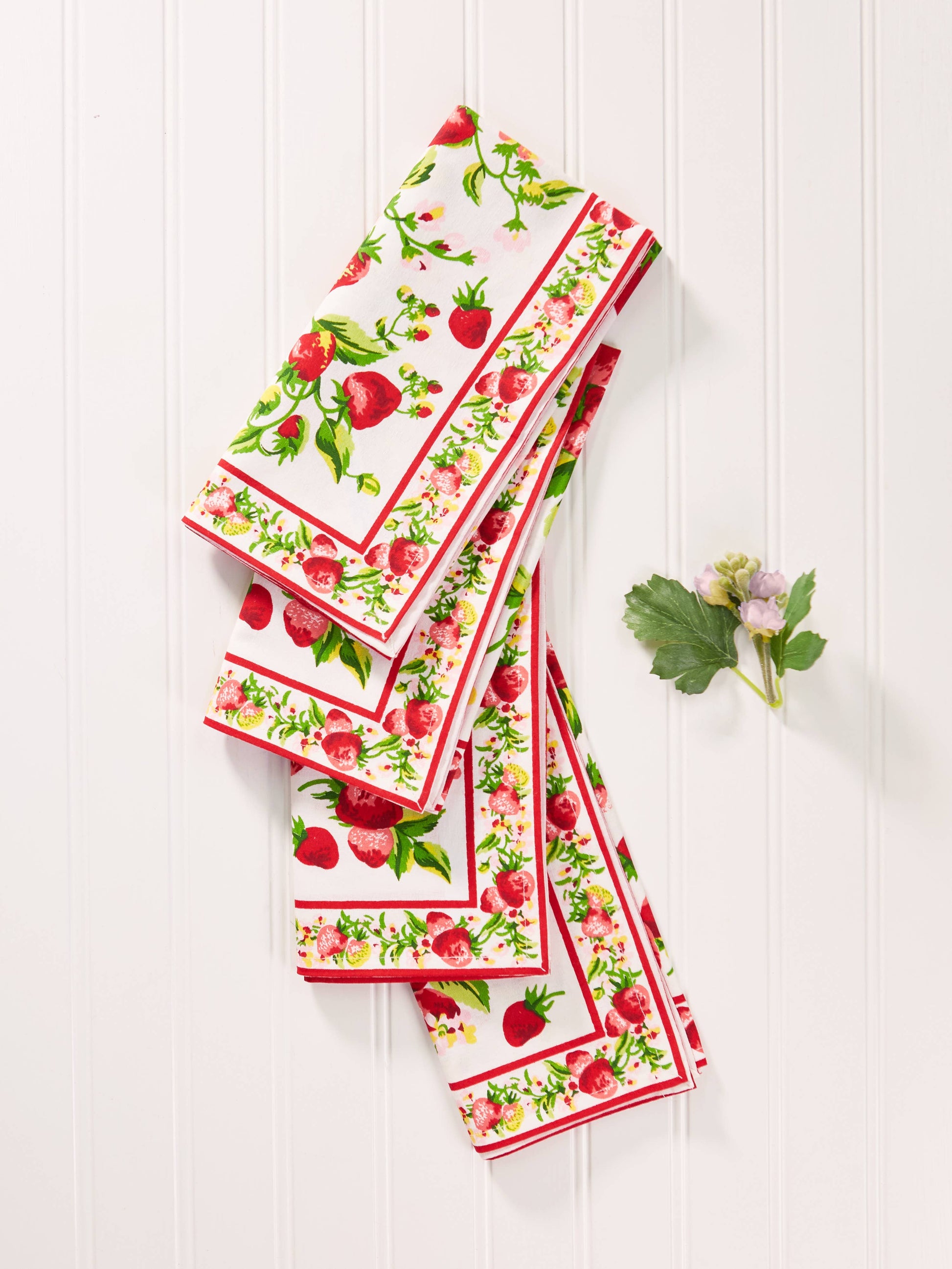 April Cornell Strawberry Basket Napkin