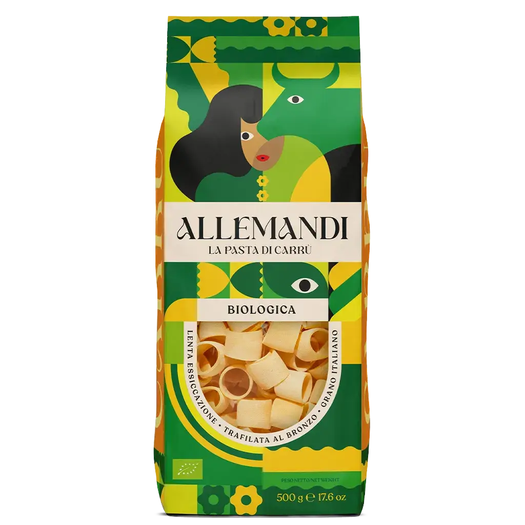 Pasta, Allemandi Organic Calamarata di Semola di Grano Duro
