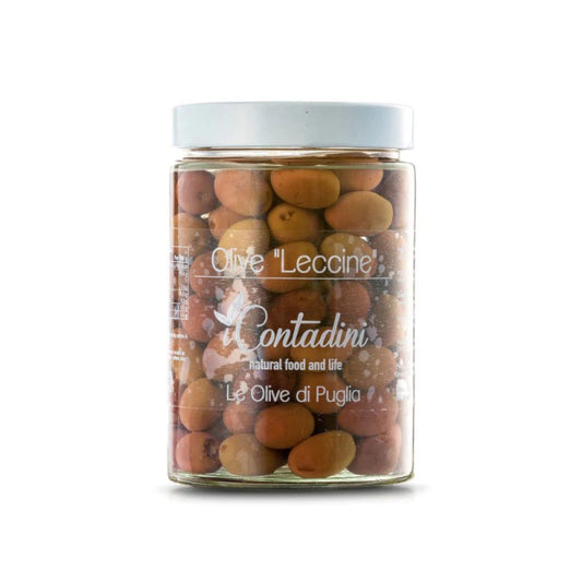 Leccine Red Olives in brine by i Contadini, 19.6 oz