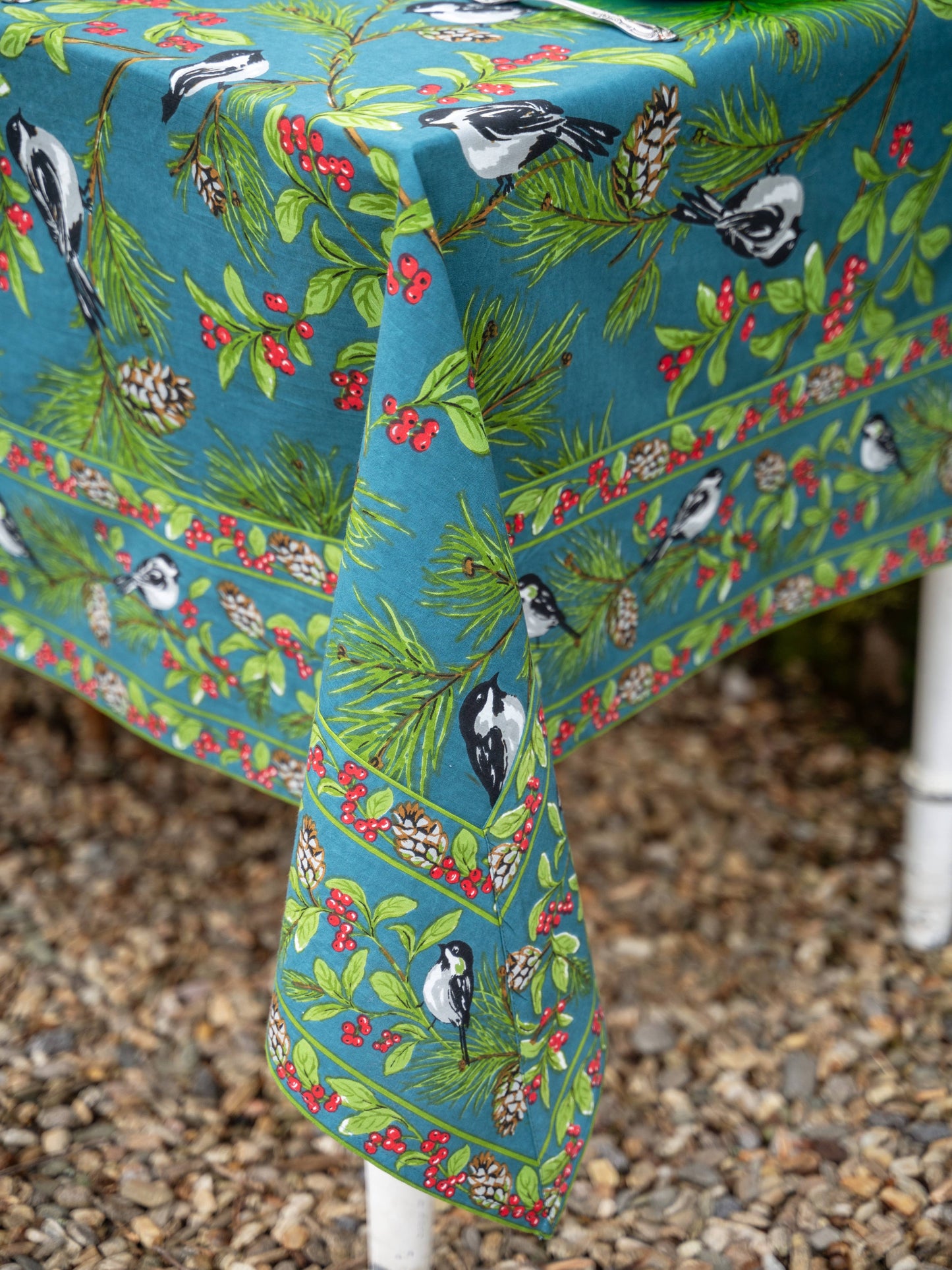 Tablecloth, Chickadee Tablecloth: 54"x54"