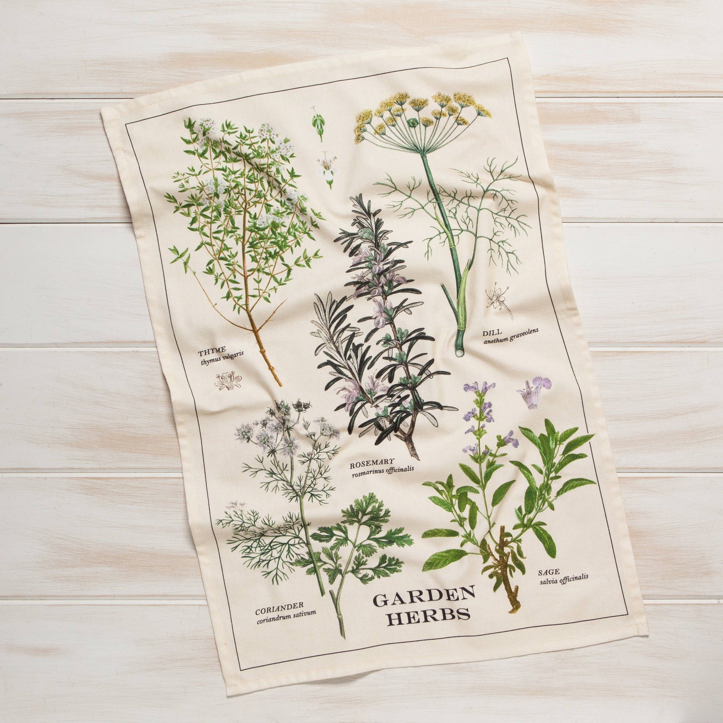 Dishtowel, Garden Herbs Dishtowel