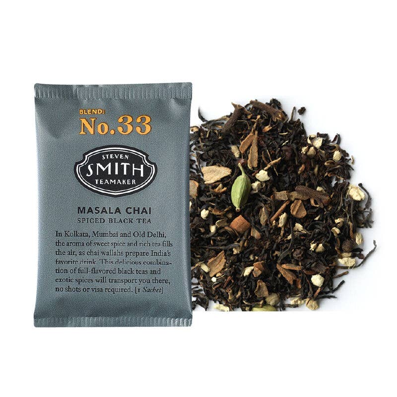 Masala Chai - Blended Spiced Black Tea - Bulk Sachets