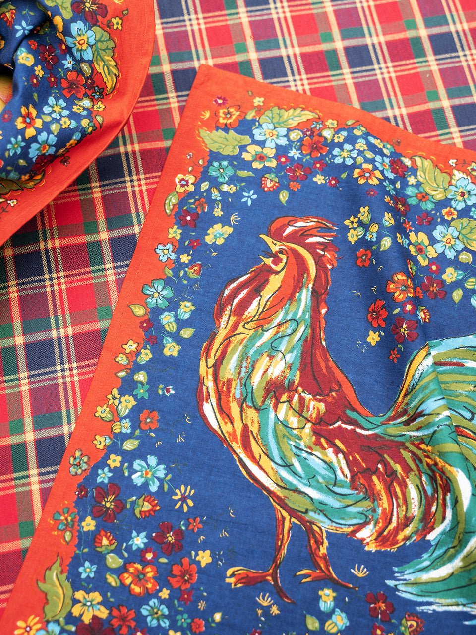 April Cornell Rooster Napkin