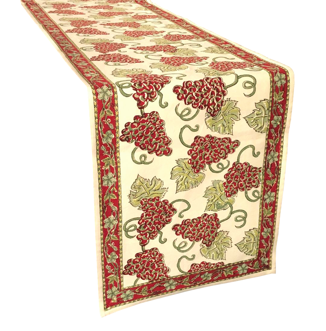 grapes table runner