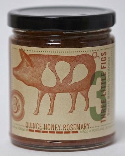Quince Honey Rosemary Jam, Three Little Figs