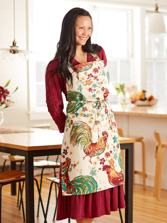 April Cornell Rooster Apron