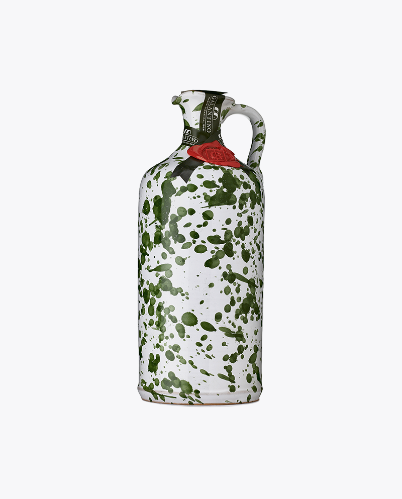 Handpainted Ceramic Olive Oil Carafe