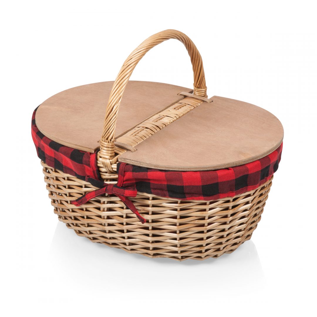 Picnic, Country Basket Buffalo Plaid