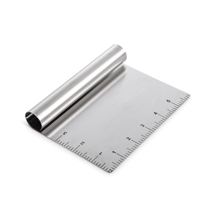 Dough Scraper, Metal w/Measurements