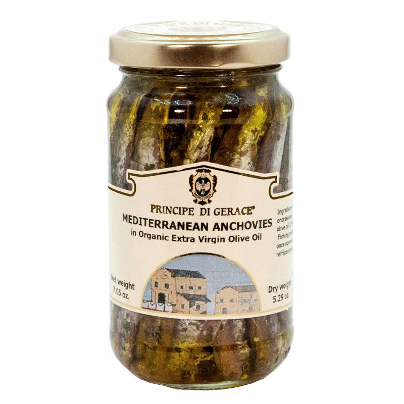 Mediterranean Anchovies, whole in Extra Virgin Olive Oil
